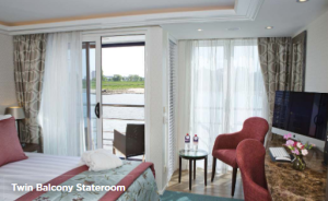 Balcony cabin on AmaLucia riverboat