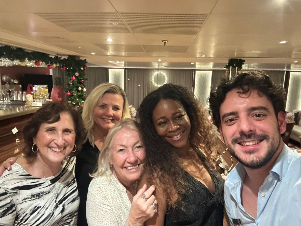 Claudine with Guests and Staff on AmaWaterways