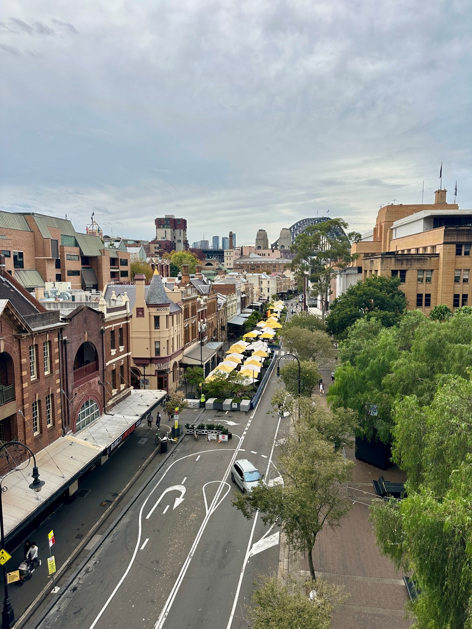 Upper view of the Rocks neighborhood